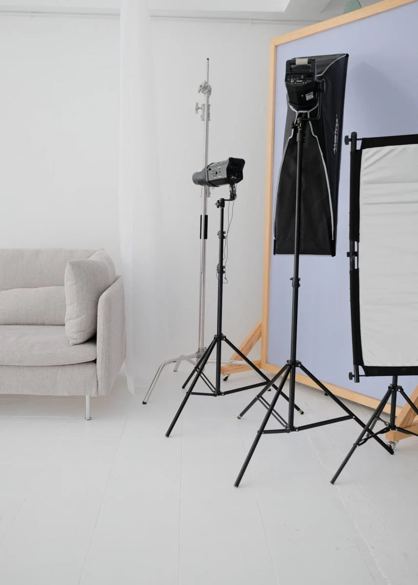 High end cosmetics campaign imagery shot inside our creative production studio